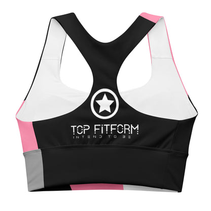 TopFit ActiveSculpt Pink and Black Sports Bra