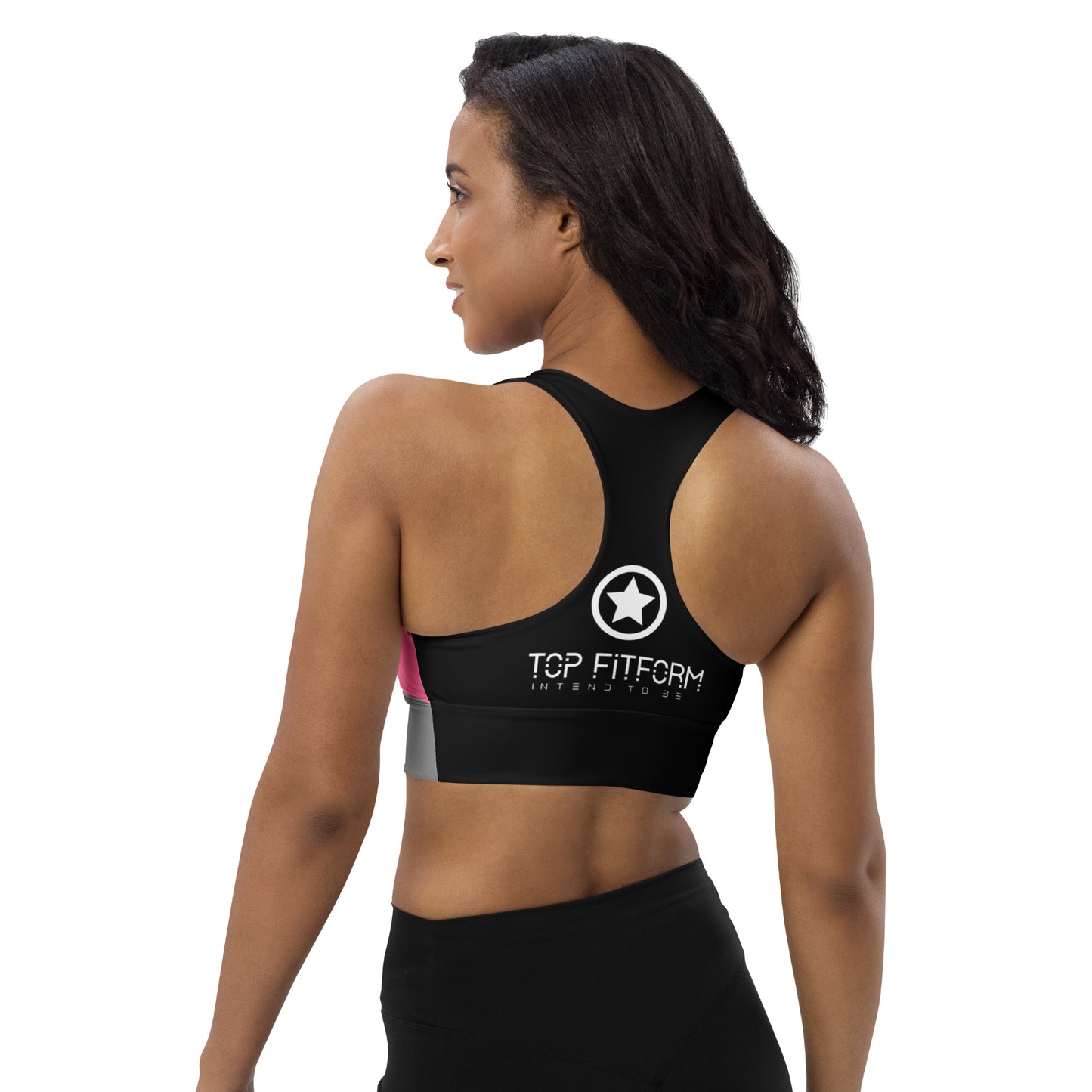 TopFit ActiveSculpt Pink and Black Sports Bra