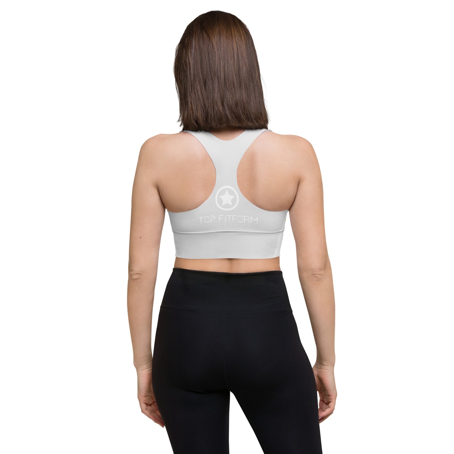 TopFit ActiveSculpt Lime and Grey Sports Bra