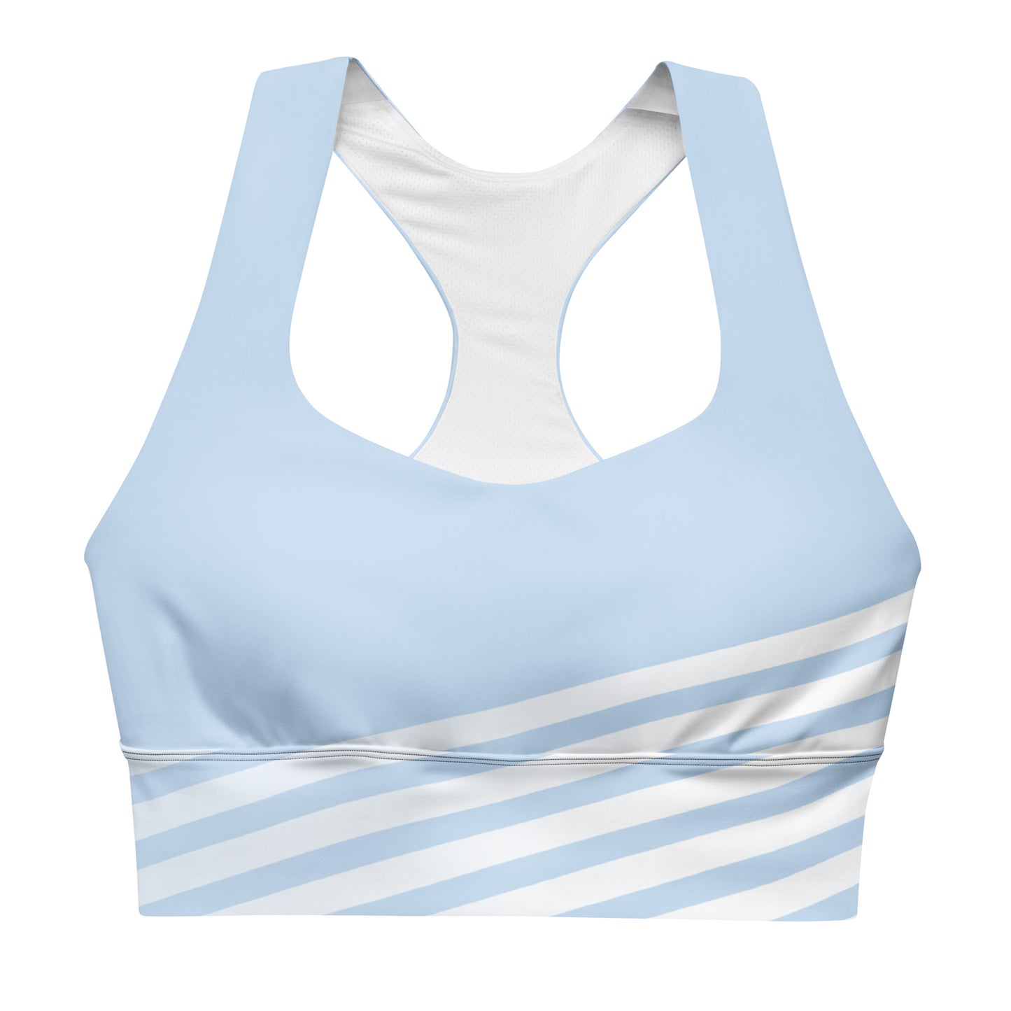 TopFit ActiveSculpt Light Blue Striped Sports Bra