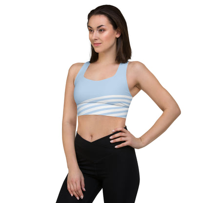 TopFit ActiveSculpt Light Blue Striped Sports Bra