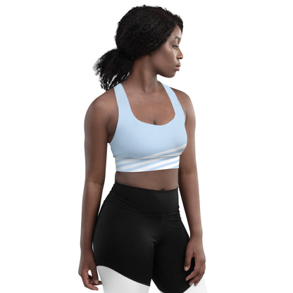 TopFit ActiveSculpt Light Blue Striped Sports Bra