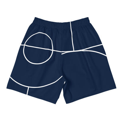 Mens LuxeStride Geometric Line Shorts