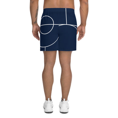 Mens LuxeStride Geometric Line Shorts