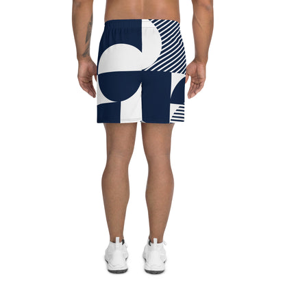 Mens LuxeStride Geometric Solid Shorts