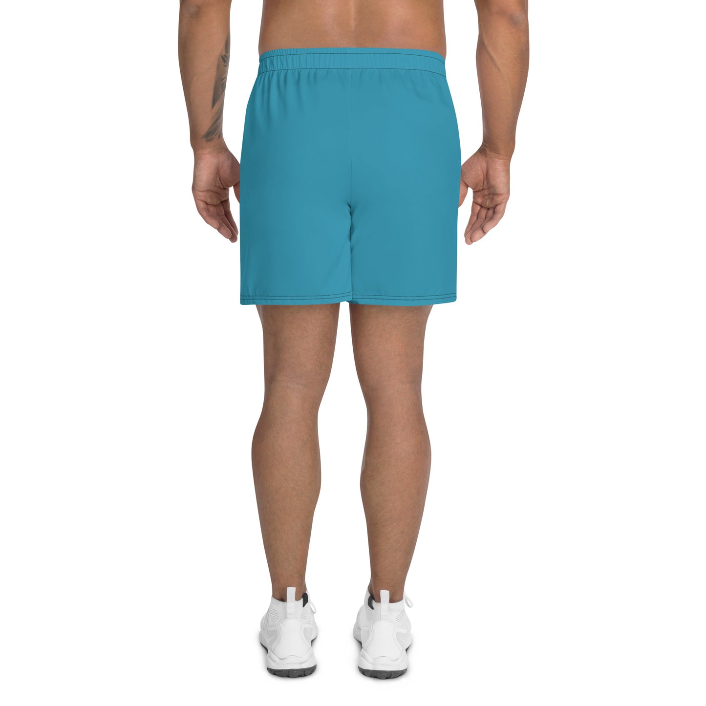 Mens LuxeStride Solid Blue Shorts