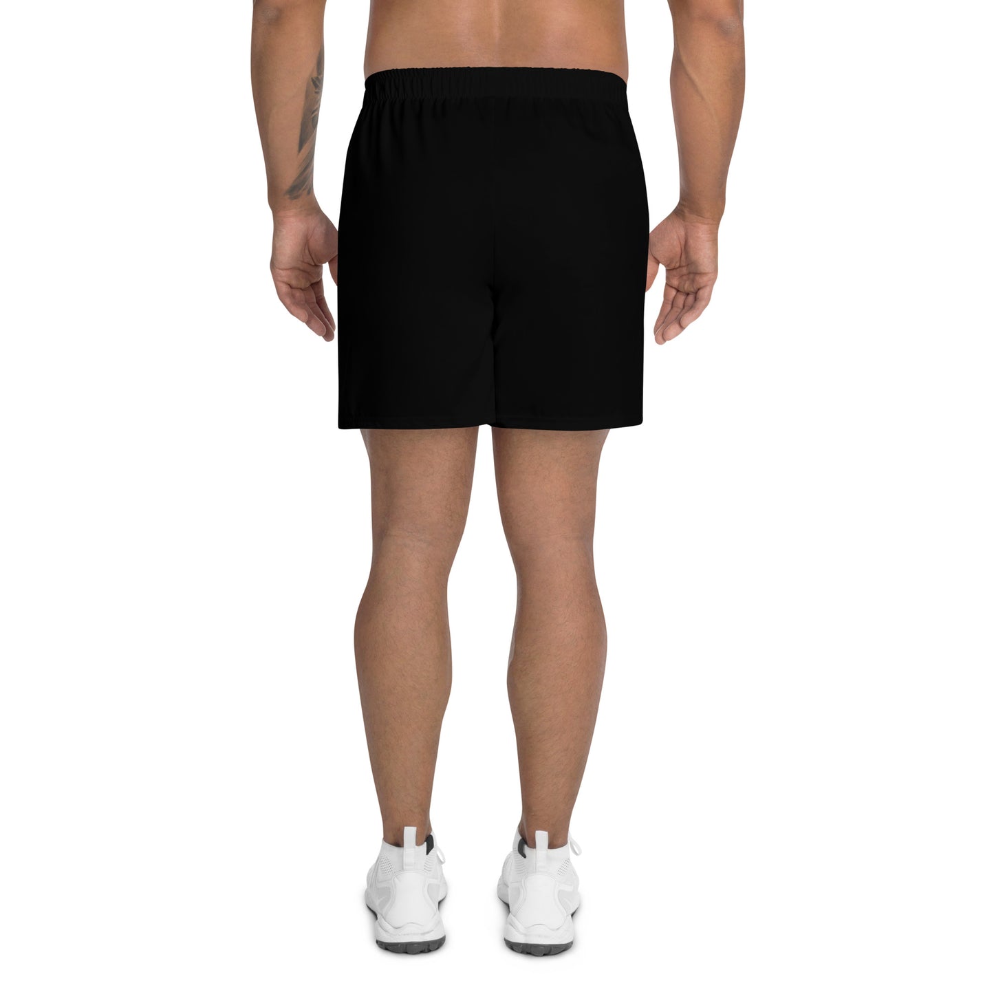 Mens LuxeStride Solid Black Shorts