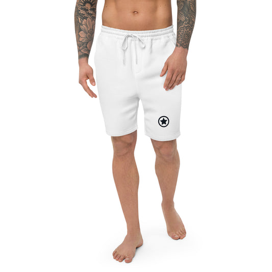 CozyFlex White fleece shorts