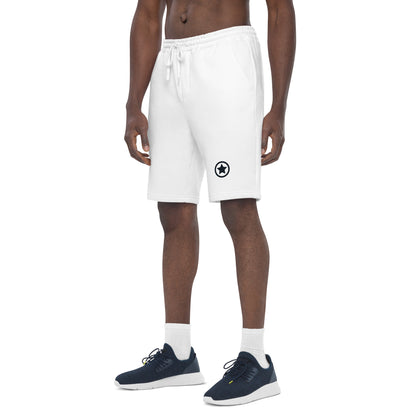 CozyFlex White fleece shorts